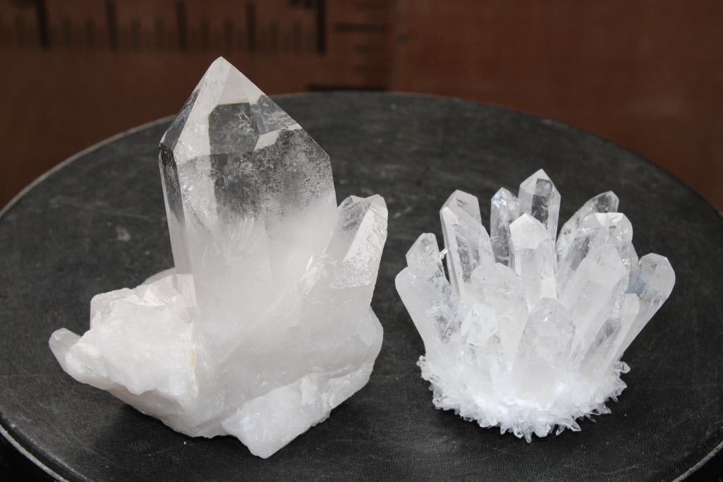 (2) Clear QUARTZ CRYSTAL Specimens (ONE$) (1 of 10)