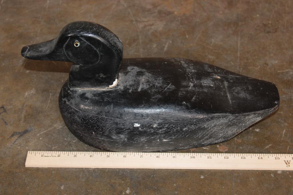 Hand-carved and Painted Solid Wood DUCK HUNTING DECOY - 2