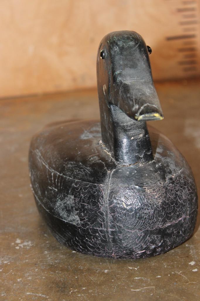 Hand-carved and Painted Solid Wood DUCK HUNTING DECOY - 4