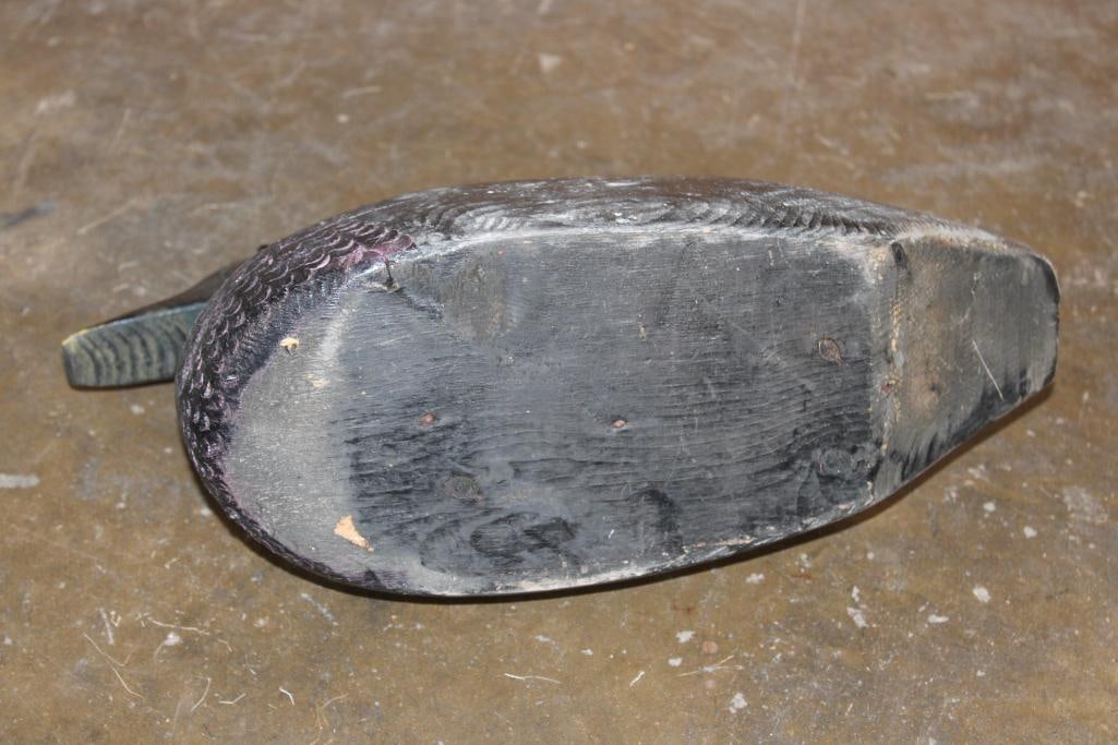 Hand-carved and Painted Solid Wood DUCK HUNTING DECOY - 7