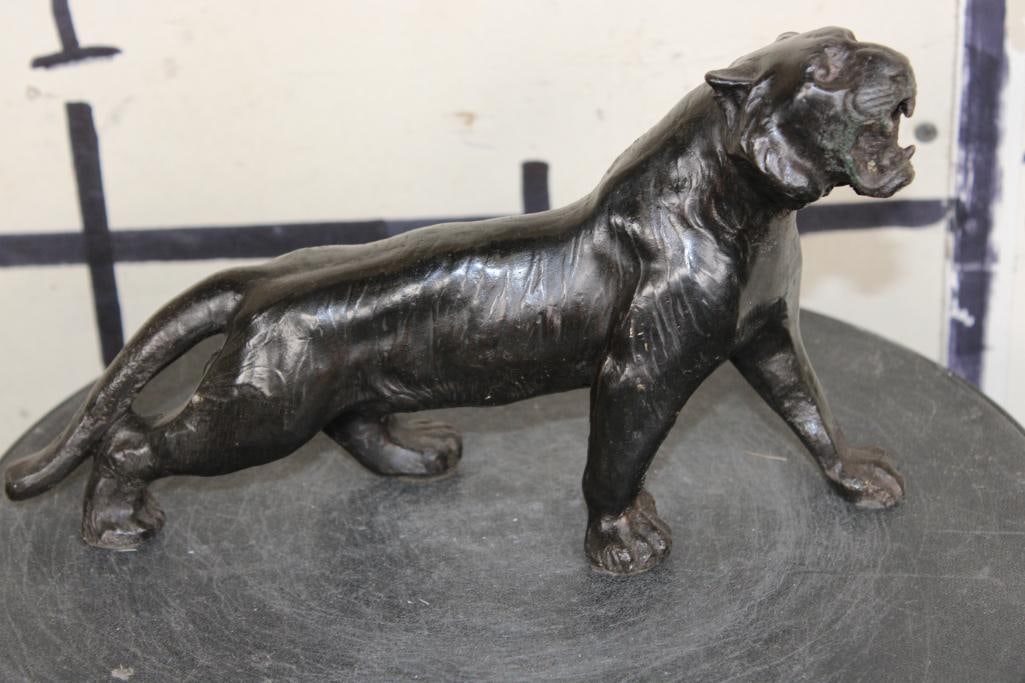 Walking Tiger BRONZE Sculpture, Weight 4 lbs (1 of 7)