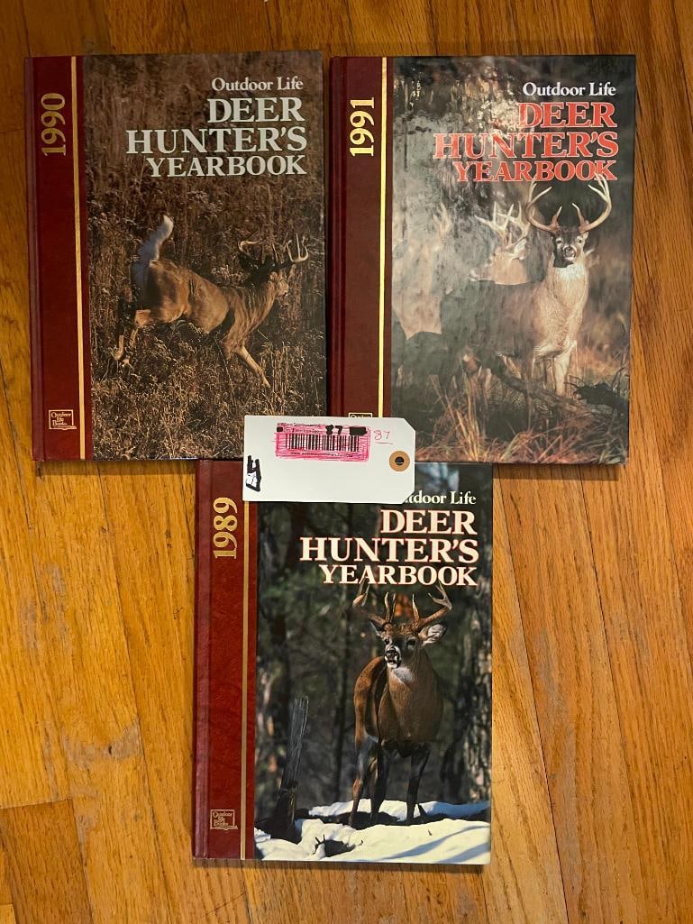 (3) Outdoor Life "DEER HUNTER'S YEARBOOKS". Years 1989-1990-1991: 3 Outdoor Life "DEER HUNTER'S YEARBOOKS". There are a 1989, a 1990, and a 1991 Edition. They include great hunting stories, tips, and pictures. HUNTING AND COLLECTIBLE BOOKS 