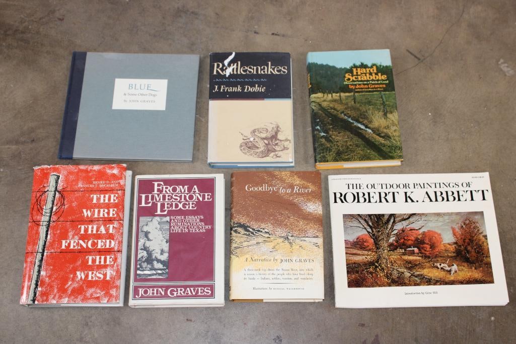 (7) Books. "Blue and Some Other Dogs" signed by the Author John Graves (1 of 8)