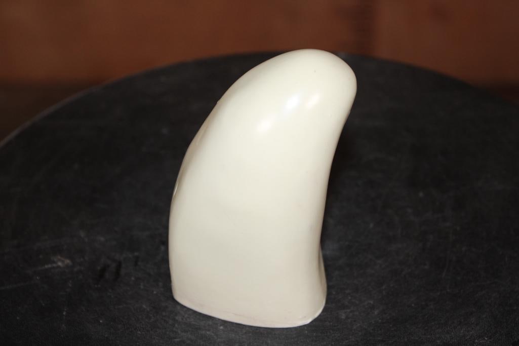 Reproduction SPERM WHALE Tooth: Reproduction SPERM WHALE Tooth. It measures 5" Tall x 2.5" Long x 2" Wide and Weighs 12 oz. TAXIDERMY 