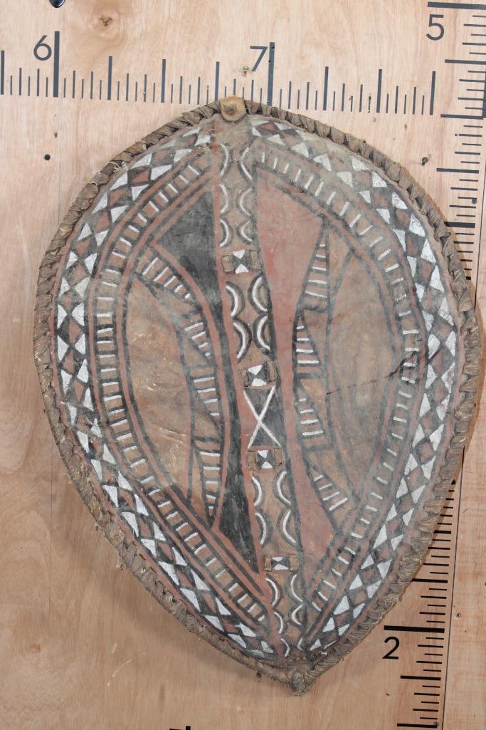 Traditional Hand-made and Painted African MAASAI Shield or "Elongo" (1 of 7)
