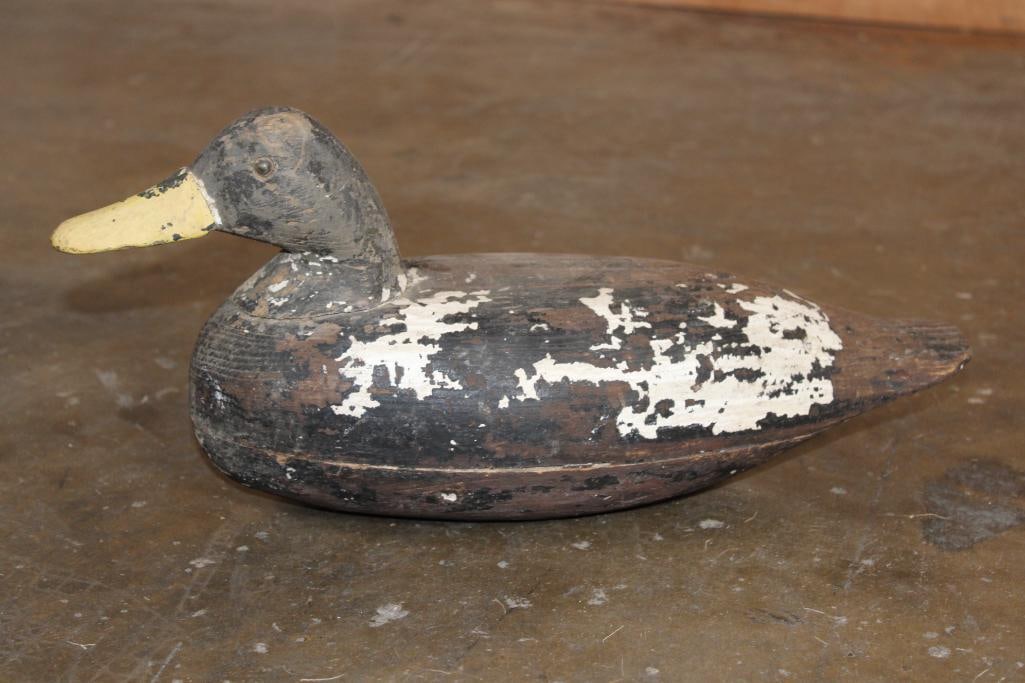 Hand-carved and Painted Wood DUCK HUNTING DECOY - 3