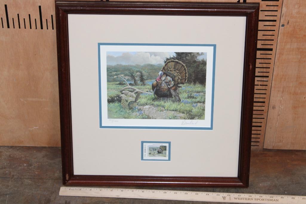 1994 Turkey Stamp and Print signed and numbered by David Drinkard (1 of 6)