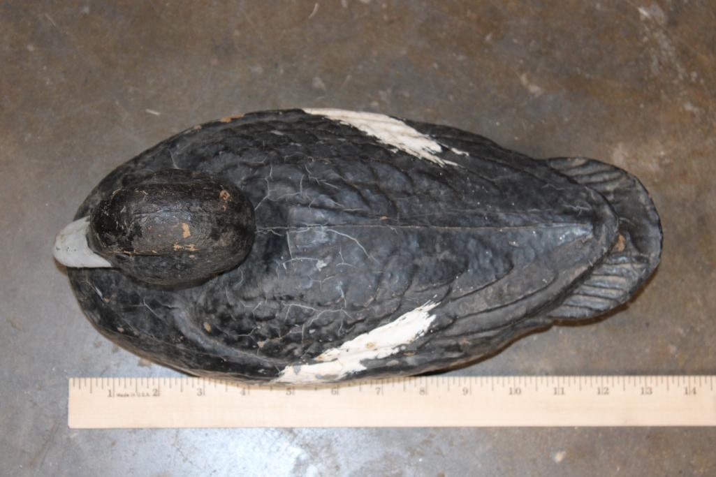 Mid-Century Carry-Lite Paper Mache Duck Hunting DECOY - 2