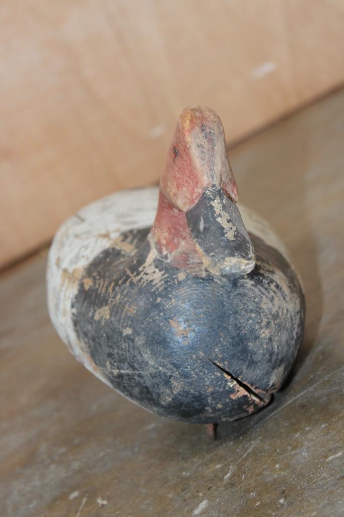 Antique Hand-carved and Painted Wooden CANVASBACK DRAKE Duck Hunting DECOY - 4