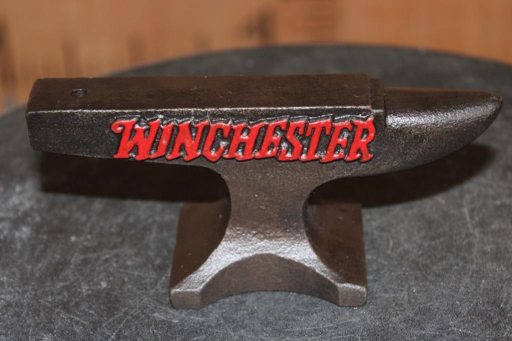 Cast Iron Reproduction "Winchester" Gunsmithing Miniature ANVIL (1 of 3)