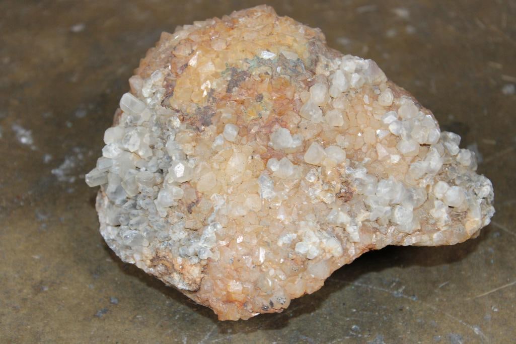 Quartz Crystal Cluster Specimen from Morocco: Quartz Crystal Cluster Specimen from Morocco. It measures 7.25" Long x 5.5" Wide x 5" Tall and Weighs 7 lbs 6 oz. ROCKS FOSSILS MINERALS 