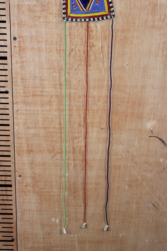 (2) Hand-crafted African MAASI beaded Enkapewa or "Wedding Necklaces" - 7