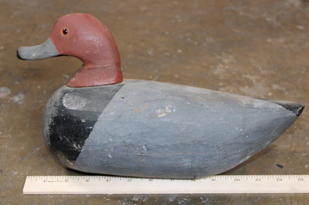 Hand-carved and Painted Wood DUCK DECOY - 4