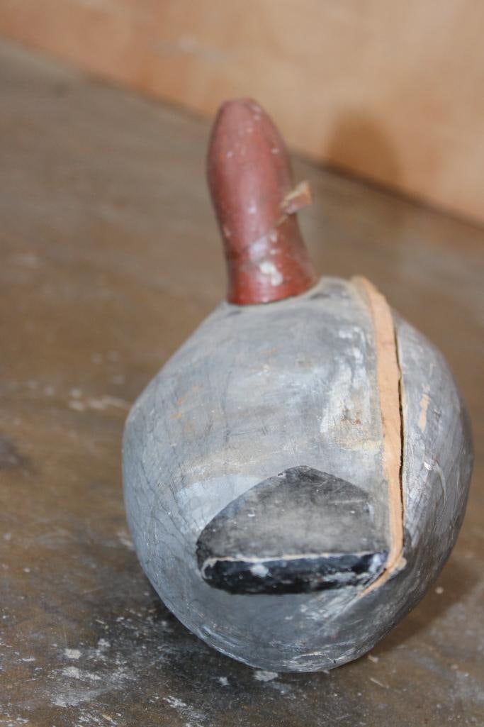 Hand-carved and Painted Wood DUCK DECOY - 8