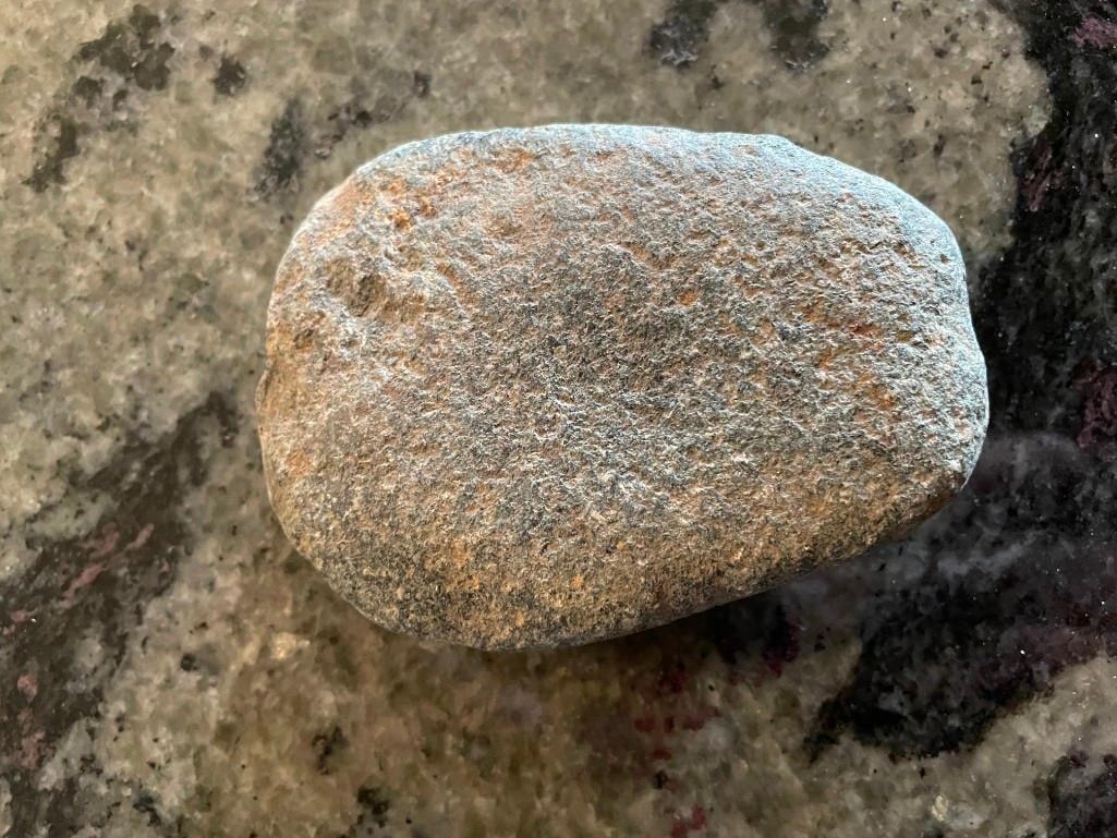 (2) Very Old Primitive STONE AXE Heads and (1) Hammerstone or Grinding Stone - 4