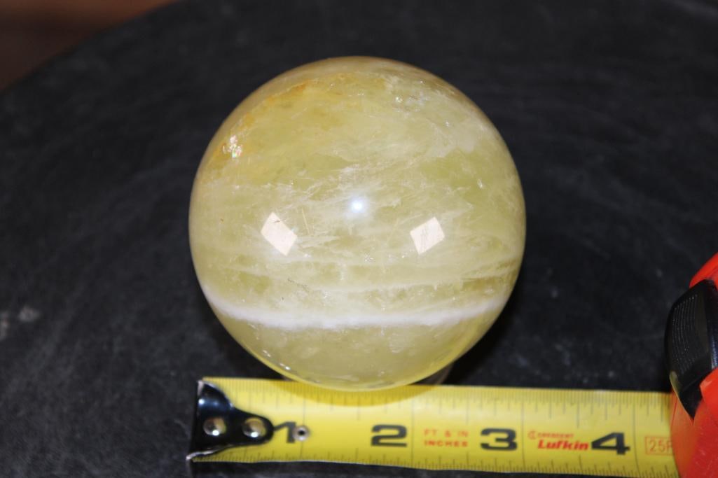 Polished CITRINE Mineral Sphere - 2
