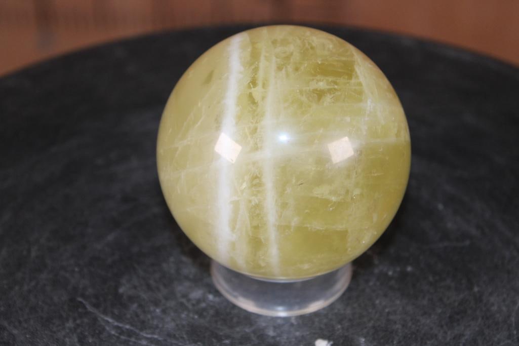 Polished CITRINE Mineral Sphere - 3