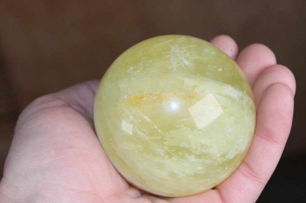 Polished CITRINE Mineral Sphere - 5