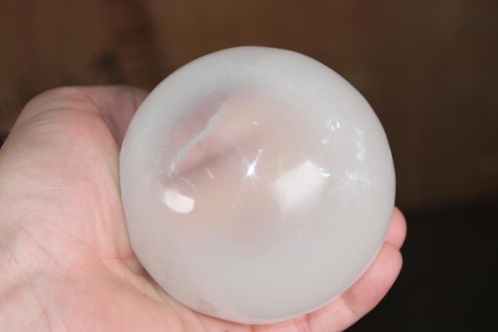 Big Polished SELENITE Mineral Sphere - 5