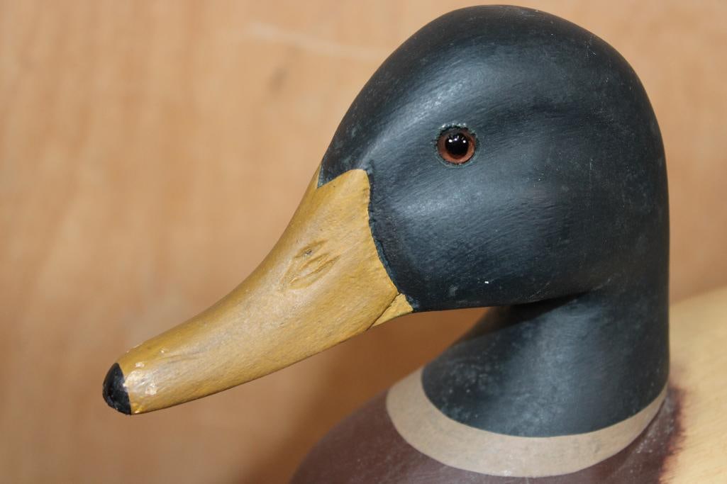 Original Hand-carved James Hadden signed DUCK DECOY - 3
