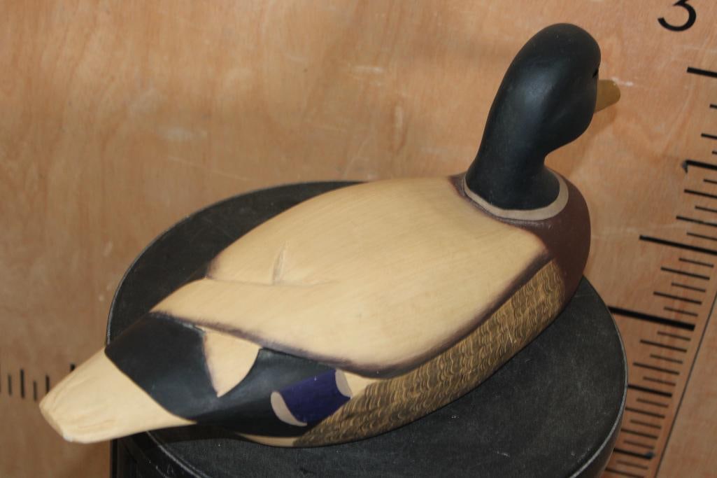 Original Hand-carved James Hadden signed DUCK DECOY - 6