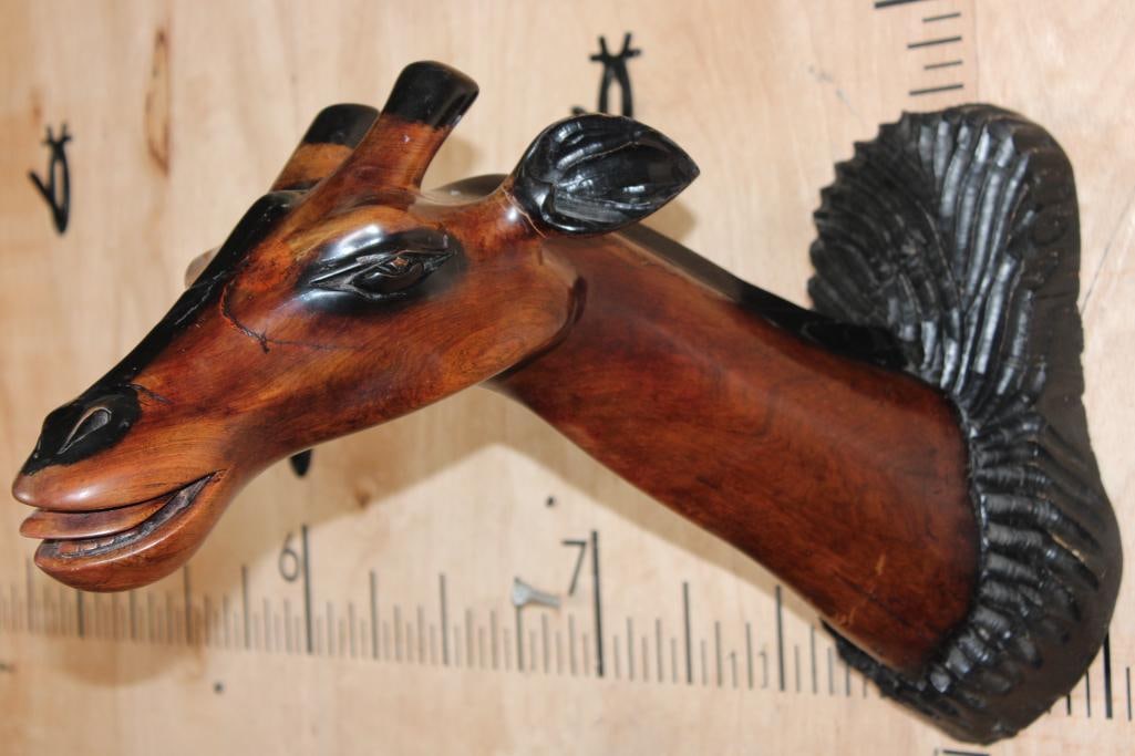 Big Leadwood GIRAFFE Carving from Zimbabwe (1 of 7)