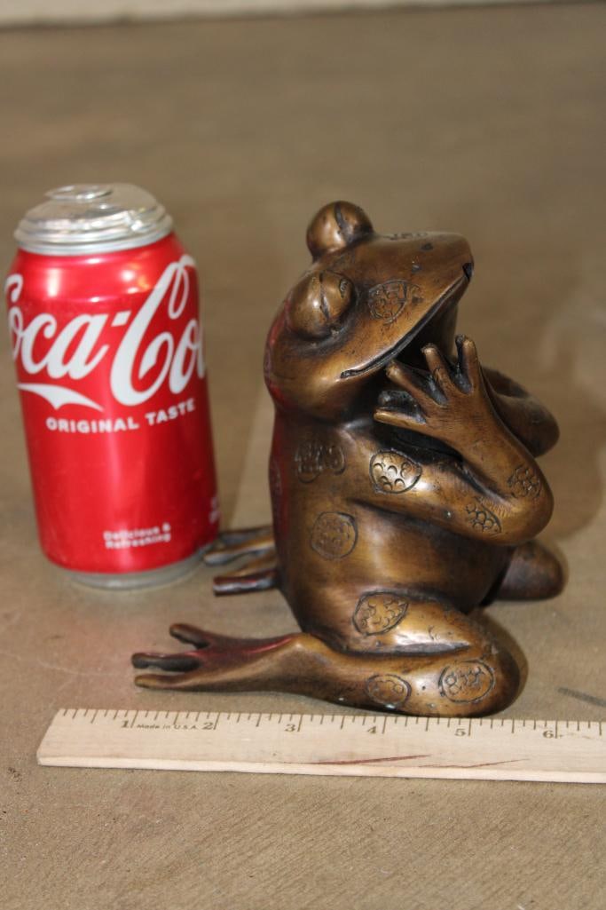 Small Bronze FROG Fountain, Weight 3 lbs - 2