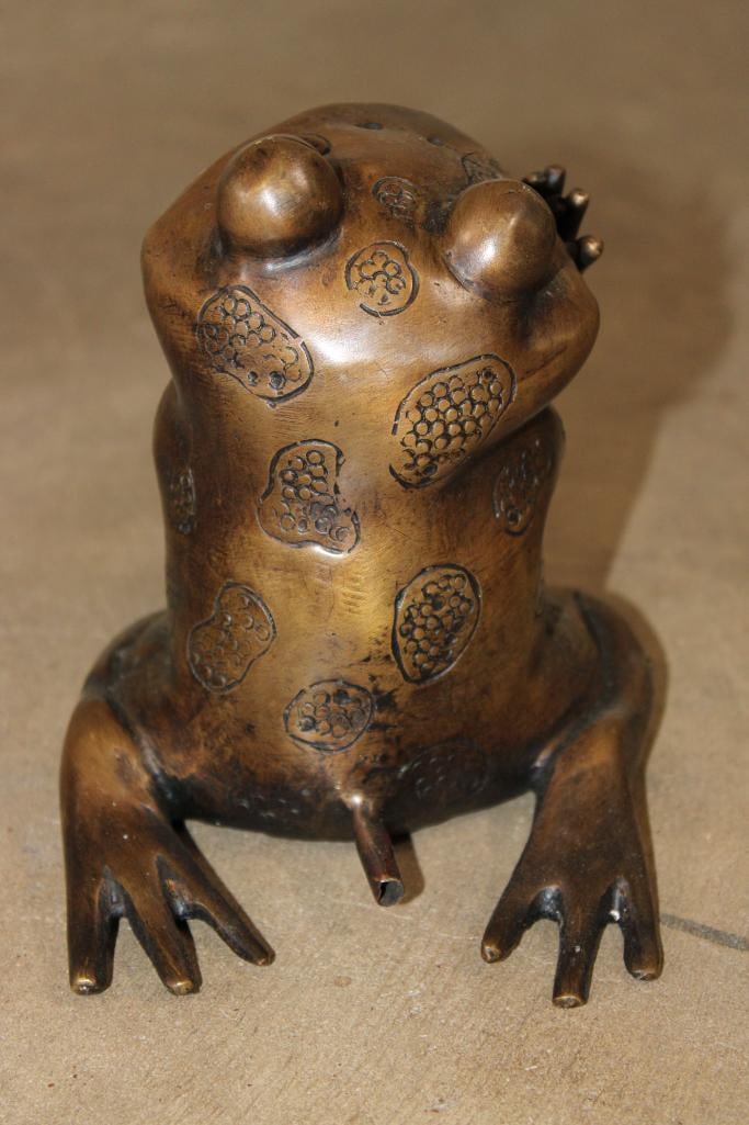 Small Bronze FROG Fountain, Weight 3 lbs - 5