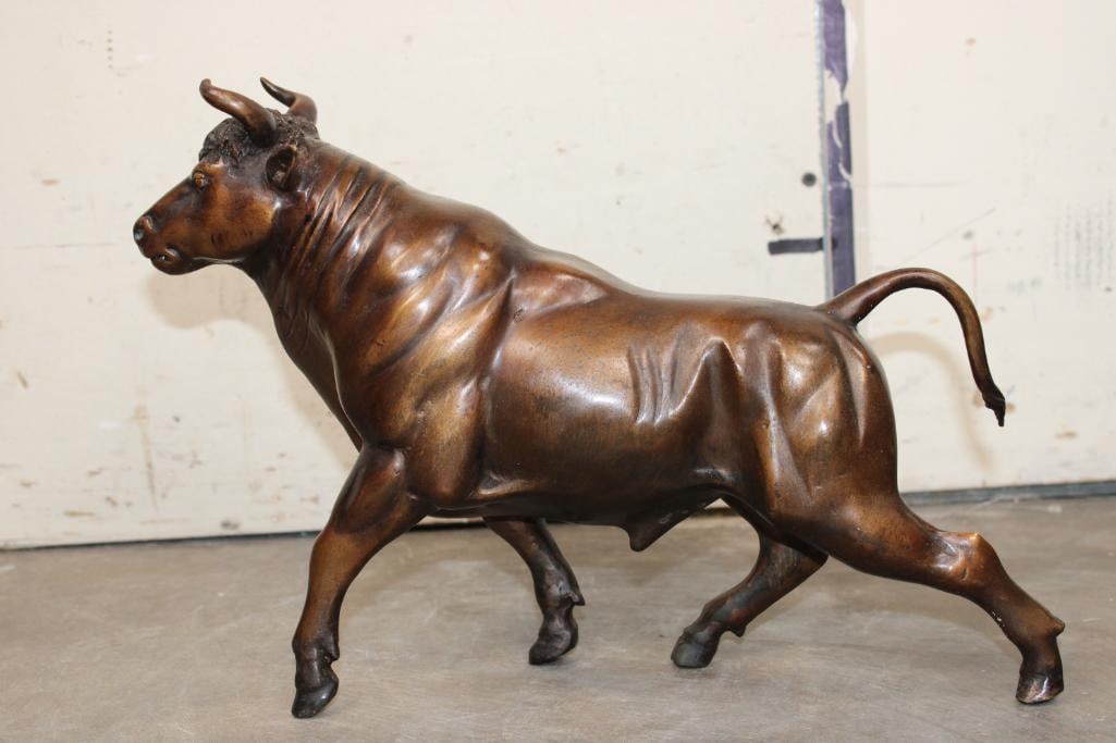 Walking BULL Bronze Sculpture, Weight: 5 lbs (1 of 9)
