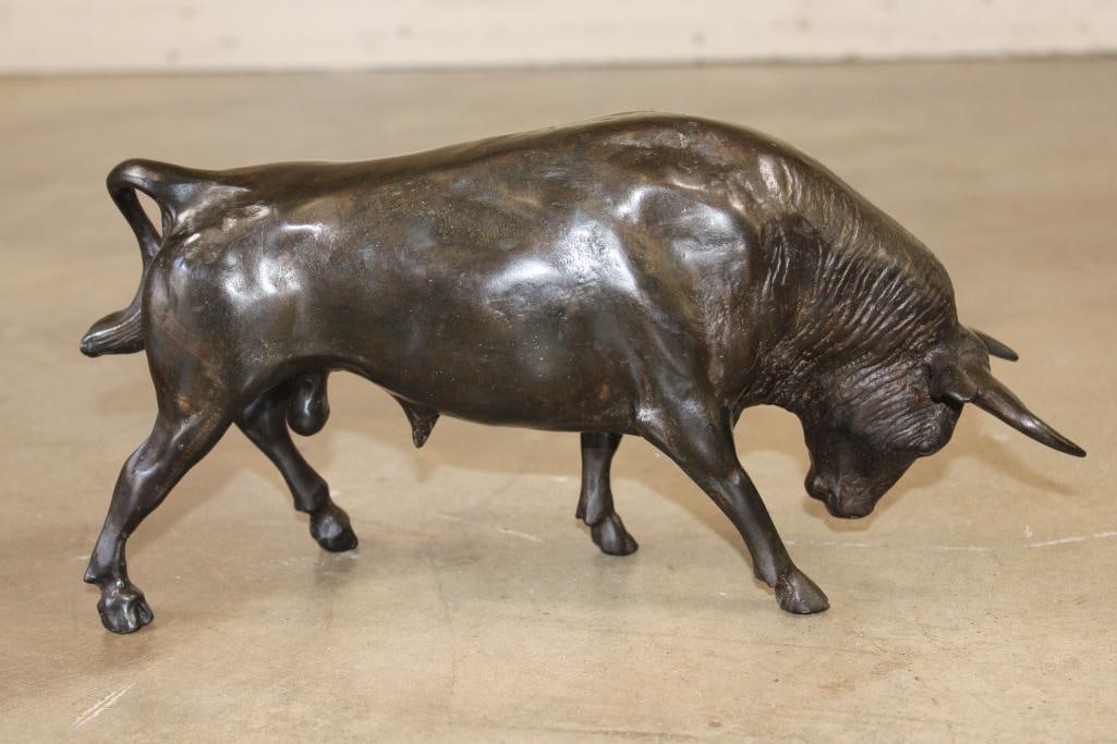 Bronze BULL Sculpture, Weight 5 lbs (1 of 5)