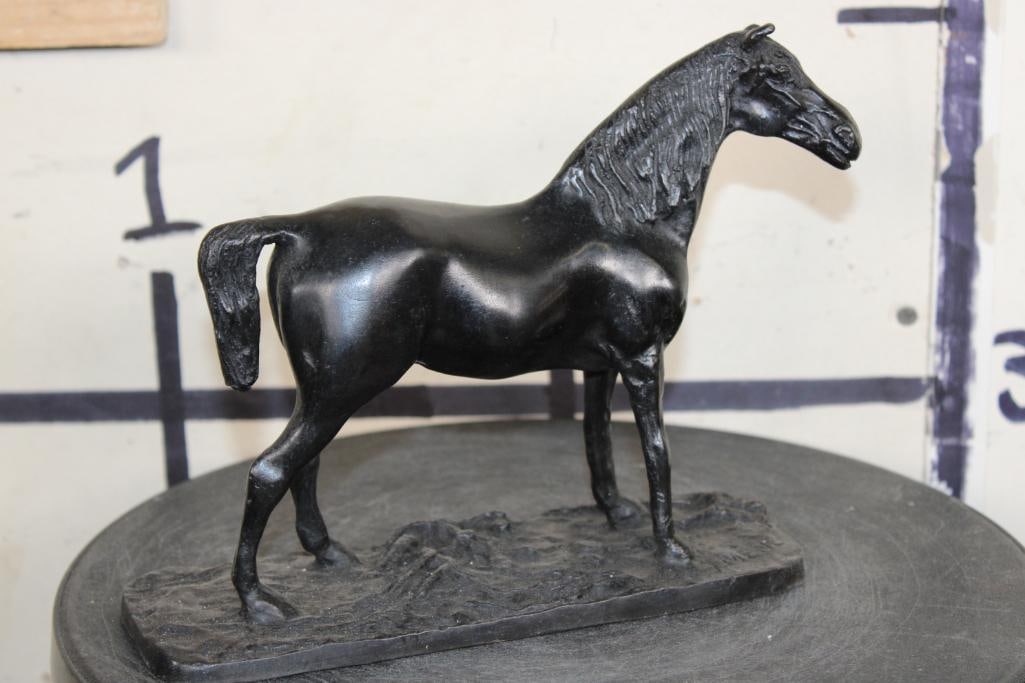 Standing HORSE BRONZE after P.J. Mene Signed in cast, Weight: 4 lbs (1 of 8)