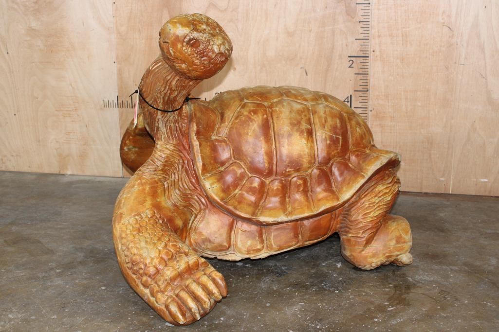 Giant Hand-carved Hardwood Tortoise or Turtle CHAIR, Estimated Weight: 90 lbs (1 of 5)