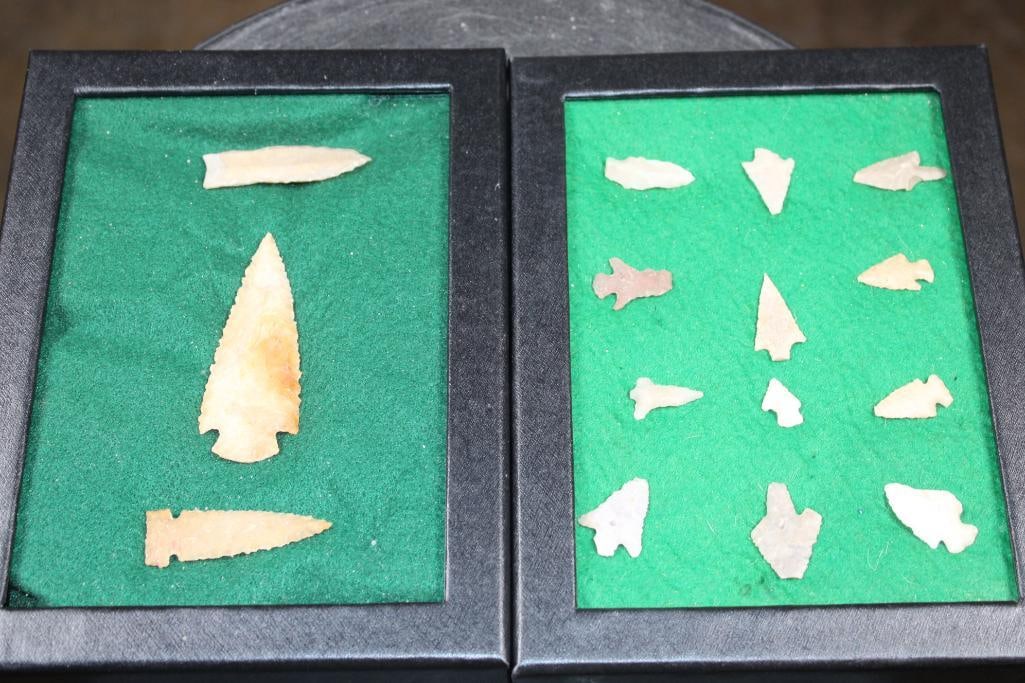 (15) Ancient Prehistoric Native American ARROWHEADS or Projectile Points (1 of 5)