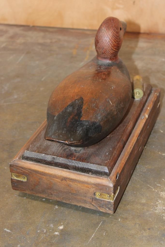 Wooden Duck DECOY Cigar Box - 6