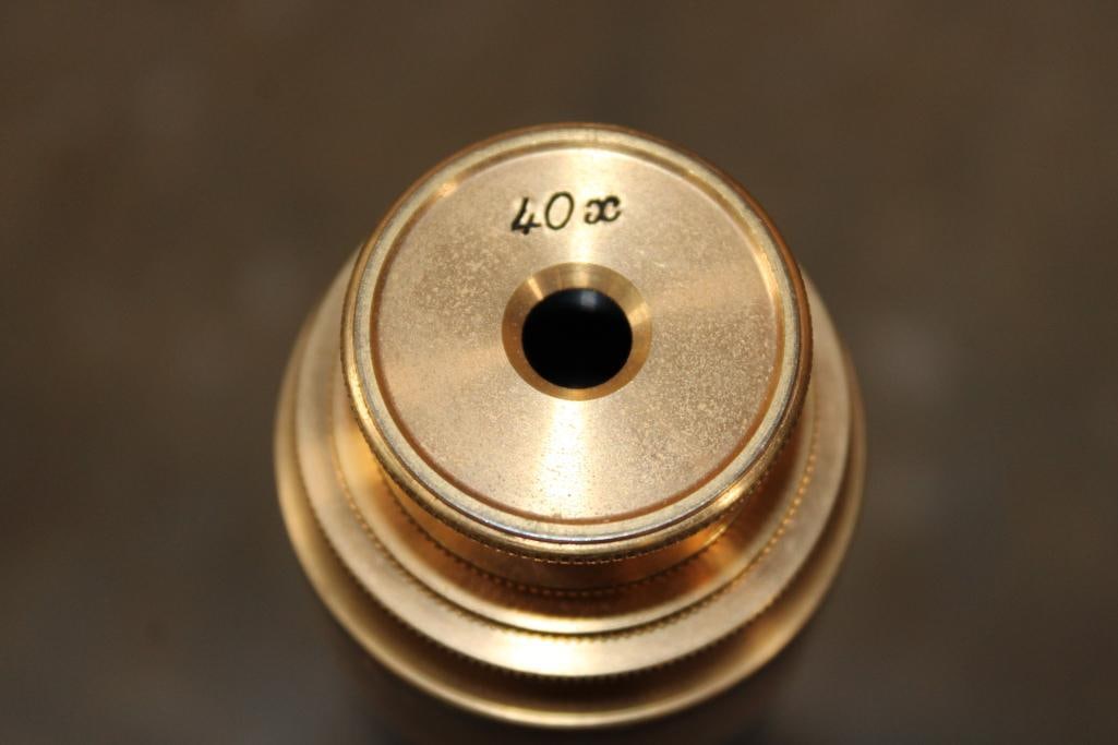 Antique 1890's "Eschenbach Nuremberg" German TELESCOPE made of Brass with a Leather Case - 4