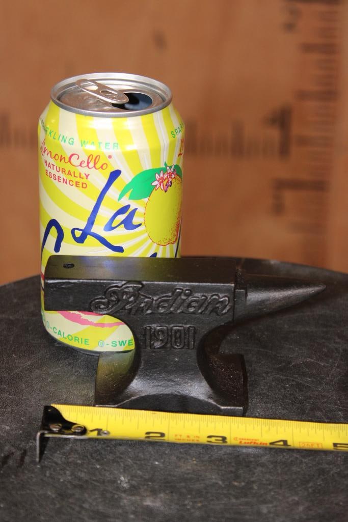 Reproduction "Indian 1901" Motorcycles Cast Iron Miniature ANVIL - 2