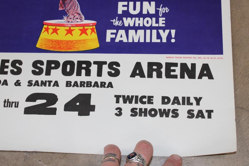 Original "Ringling Brothers Barnum and Bailey Circus" Advertisement from 1943 - 4