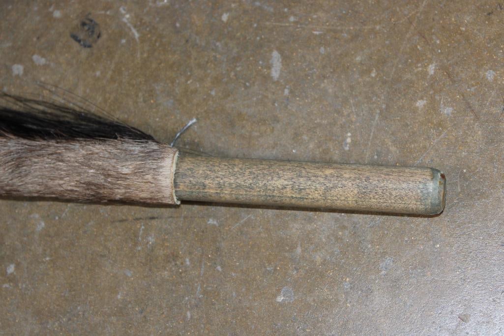 BLUE WILDEBEEST Tail Swatter with a Wood Handle - 2