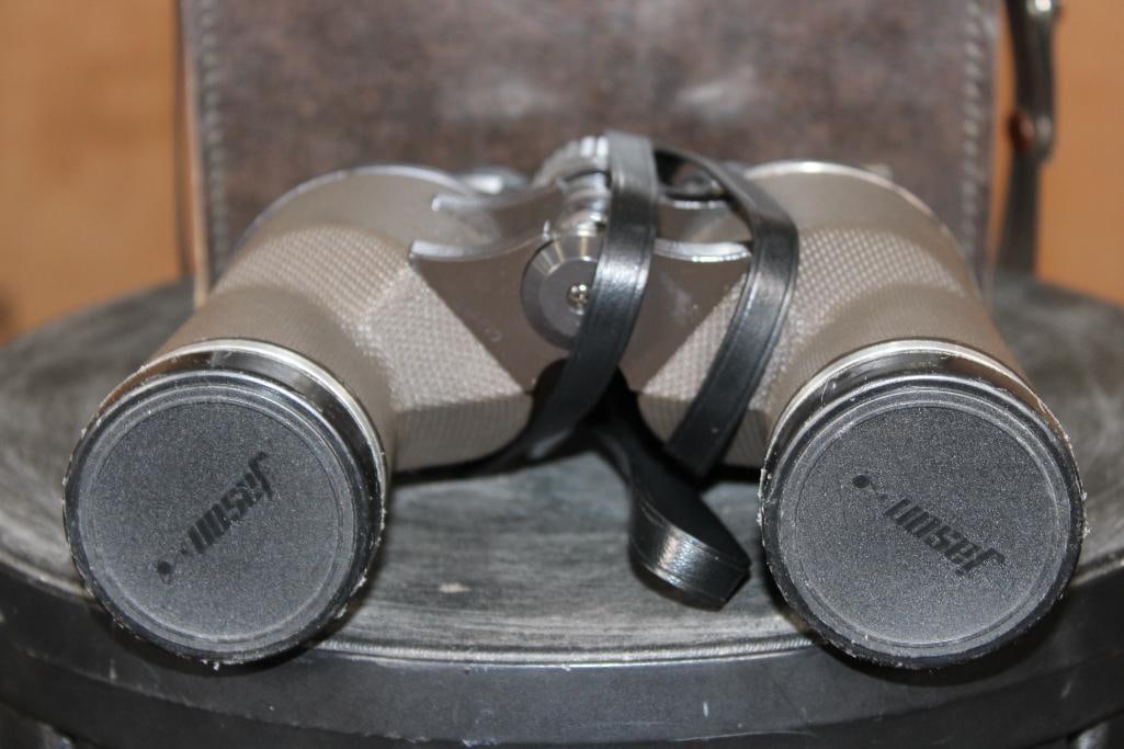 1960's "Jason" Japan Statesman Model no.165 BINOCULARS with the Original Leather Carrying Case - 2