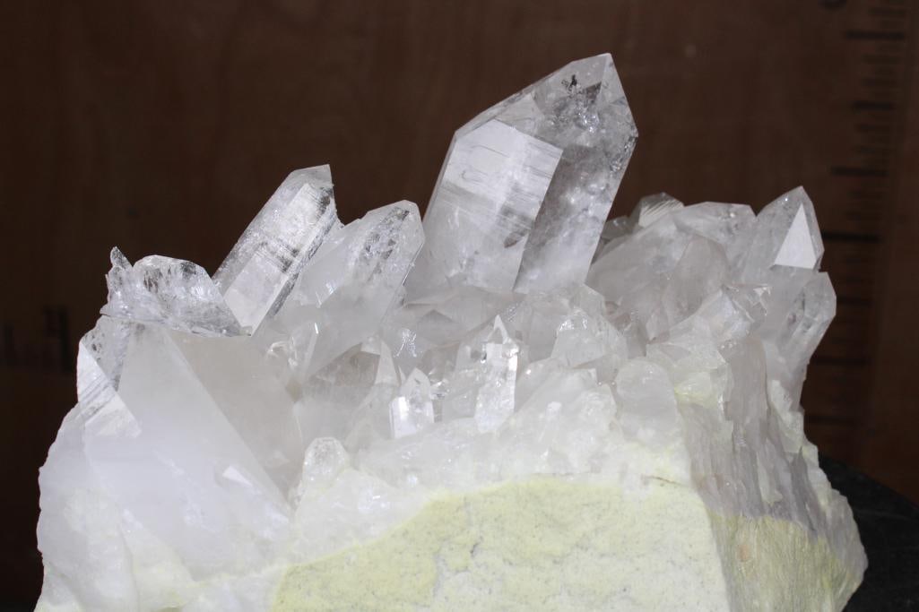 XXL Natural Arkansas CLEAR QUARTZ CRYSTAL Cluster on GREEN CHLORITE Specimen, Weight: 18 lbs - 11