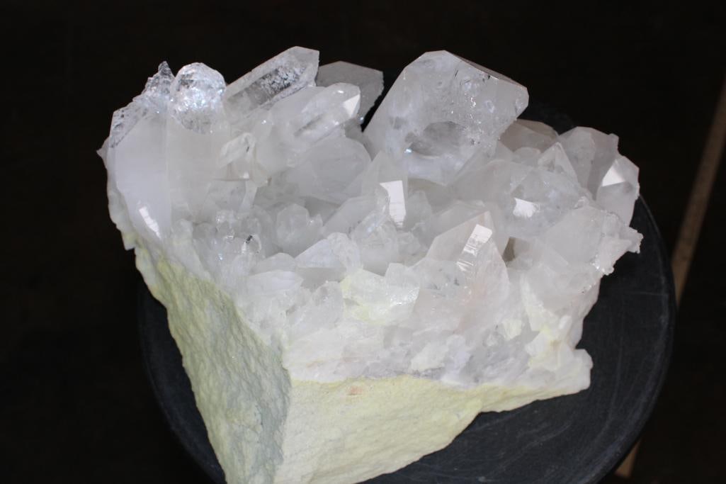 XXL Natural Arkansas CLEAR QUARTZ CRYSTAL Cluster on GREEN CHLORITE Specimen, Weight: 18 lbs - 13