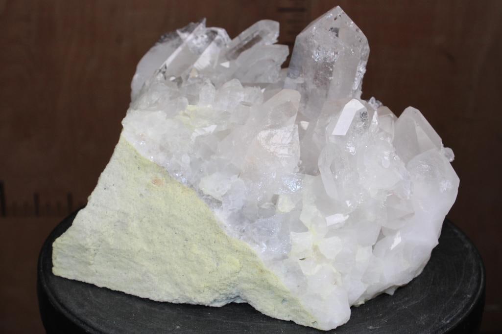 XXL Natural Arkansas CLEAR QUARTZ CRYSTAL Cluster on GREEN CHLORITE Specimen, Weight: 18 lbs - 3