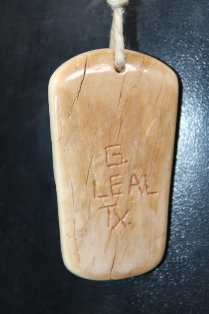 Guillermo Leal, Asian Style Fossilized MAMMOTH IVORY TUSK Carved Hannya Skull Pendant Necklace with - 3