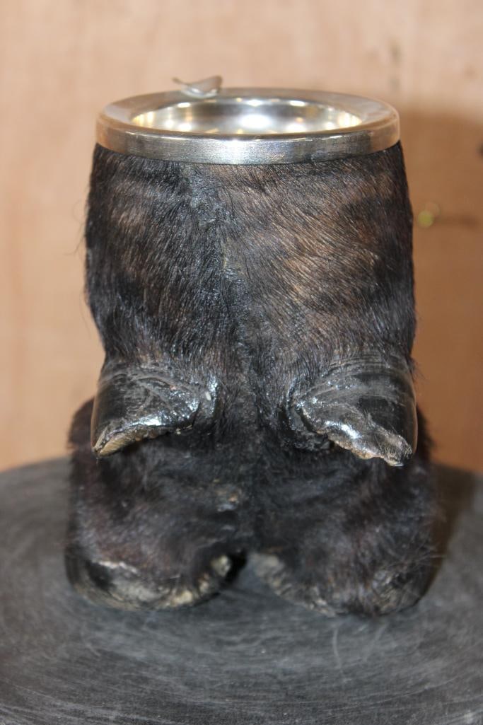 CAPE BUFFALO Foot and Brass Ash Tray - 4