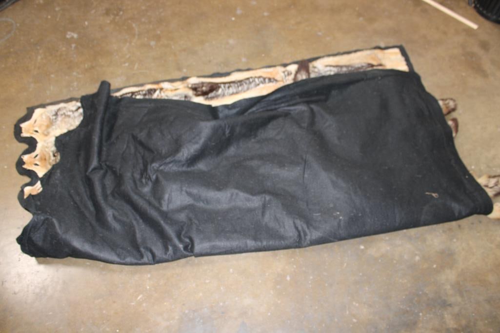 BLACK-BACKED JACKAL Hide Rug or Blanket - 7