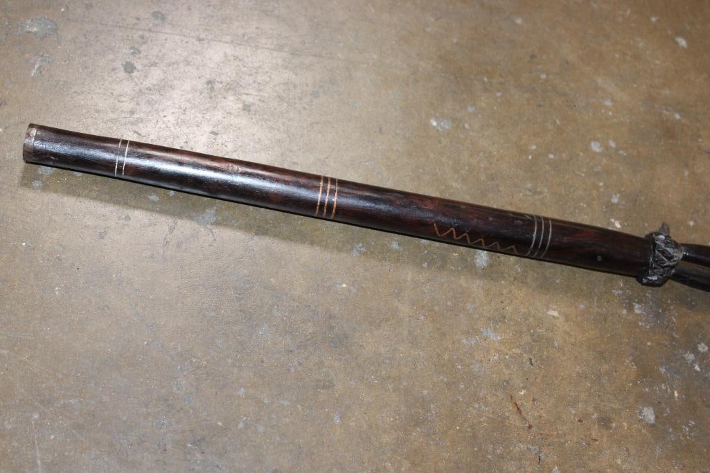 African Hardwood Hand-carved WALKING STICK or CANE - 4