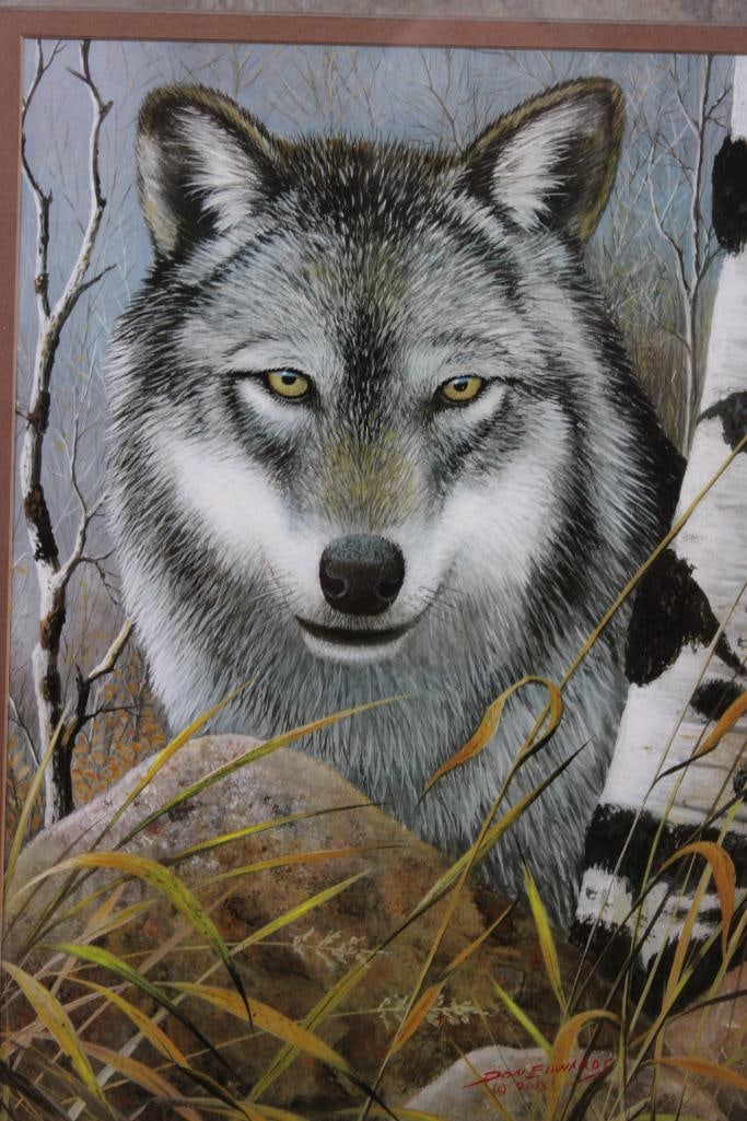 "Lone Watcher" Art Print by Don Edwards in a Wood Frame - 2