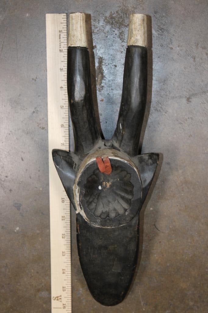 Vintage Hand-carved and Painted Guro ANTELOPE Mask from West Africa - 5