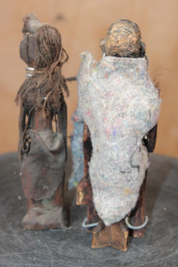 (2) Old Hand-carved Wood Figures from West or Central Africa - 4