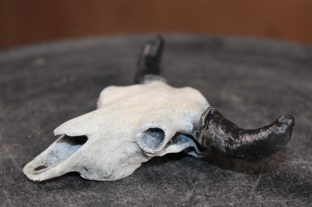 Original Bronze Buffalo Skull Sculpture Signed by John Lewton and Numbered #2/100 - 3